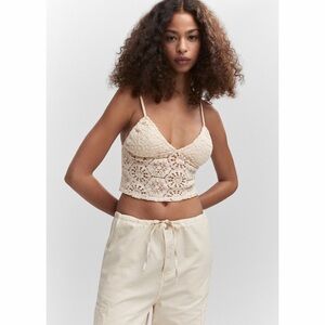 Mango Crochet Crop Top